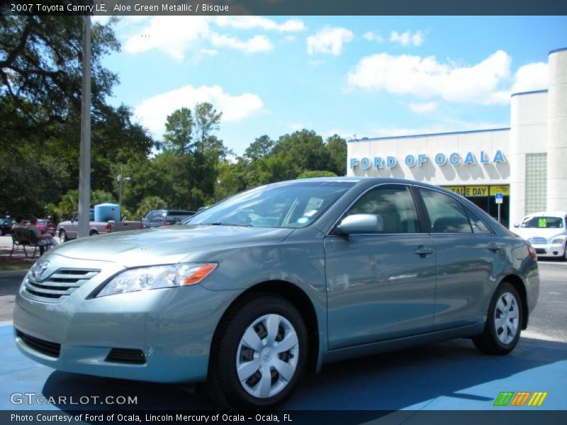Aloe Green Metallic / Bisque 2007 Toyota Camry LE