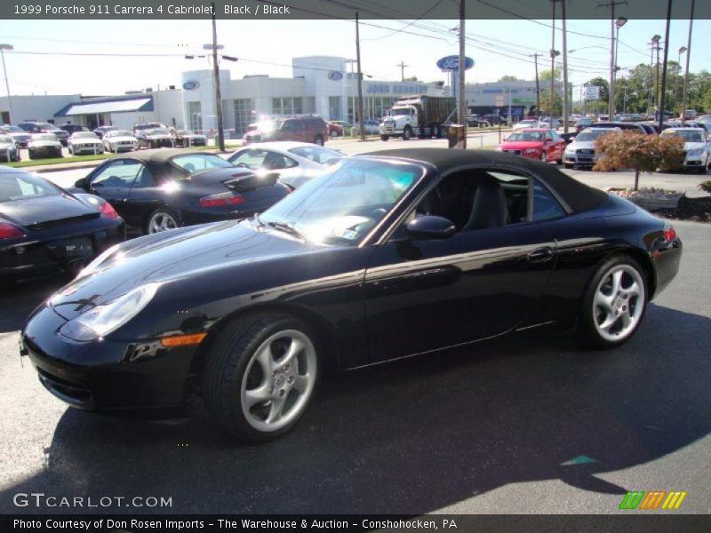 Black / Black 1999 Porsche 911 Carrera 4 Cabriolet