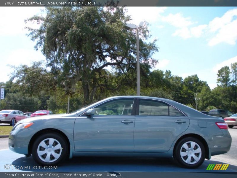 Aloe Green Metallic / Bisque 2007 Toyota Camry LE