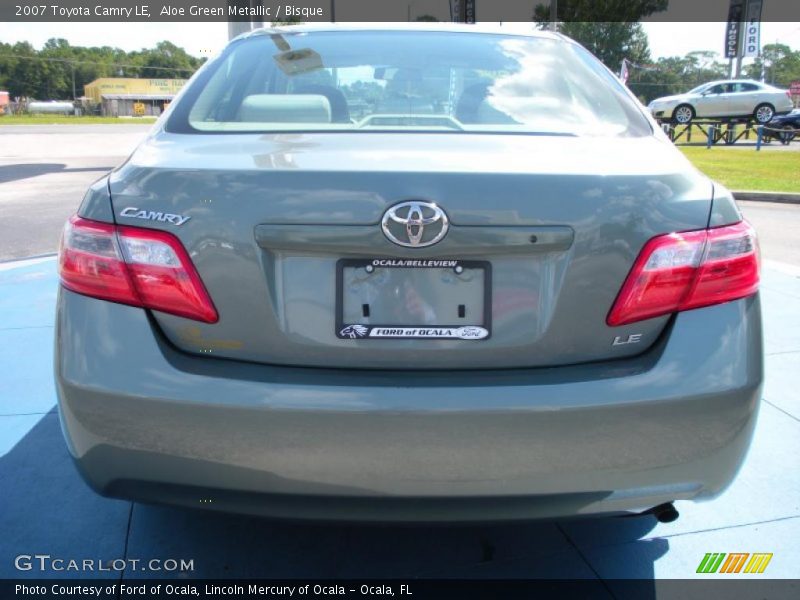 Aloe Green Metallic / Bisque 2007 Toyota Camry LE