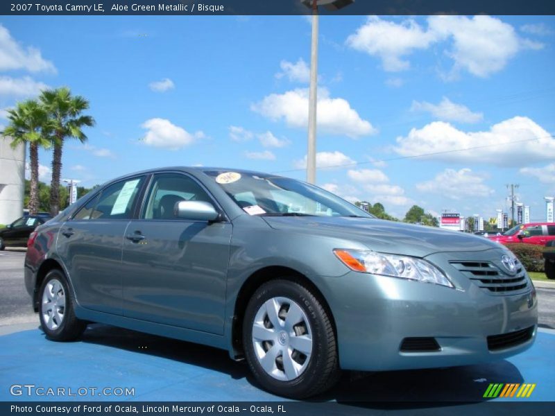 Aloe Green Metallic / Bisque 2007 Toyota Camry LE