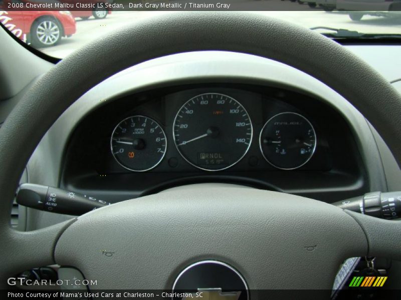 Dark Gray Metallic / Titanium Gray 2008 Chevrolet Malibu Classic LS Sedan