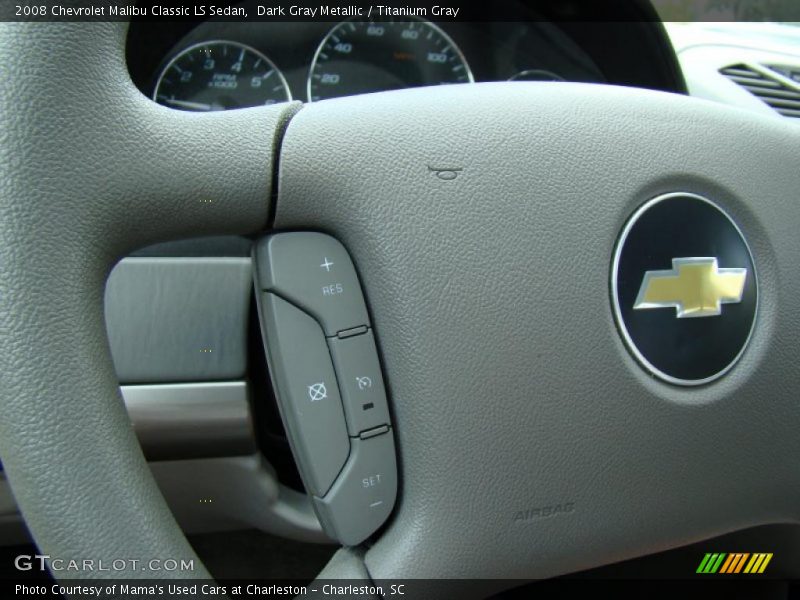 Dark Gray Metallic / Titanium Gray 2008 Chevrolet Malibu Classic LS Sedan