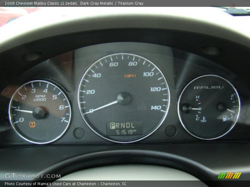 Dark Gray Metallic / Titanium Gray 2008 Chevrolet Malibu Classic LS Sedan