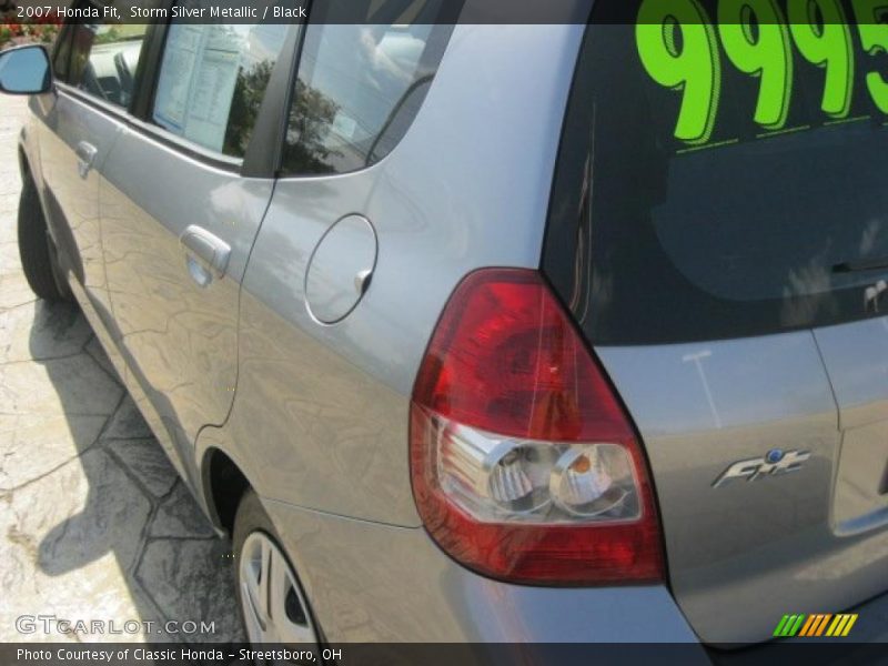 Storm Silver Metallic / Black 2007 Honda Fit