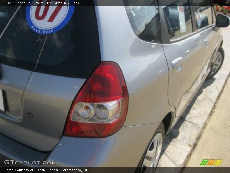 Storm Silver Metallic / Black 2007 Honda Fit