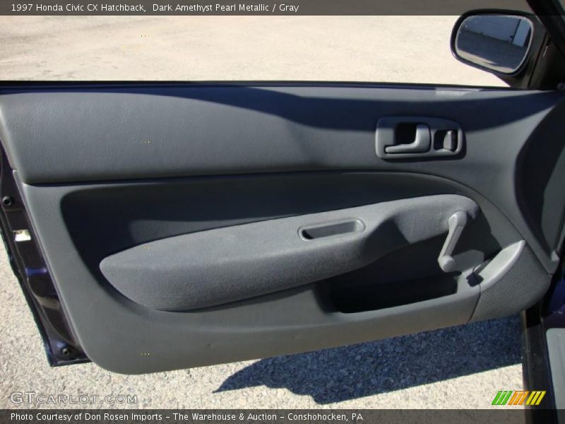 Dark Amethyst Pearl Metallic / Gray 1997 Honda Civic CX Hatchback