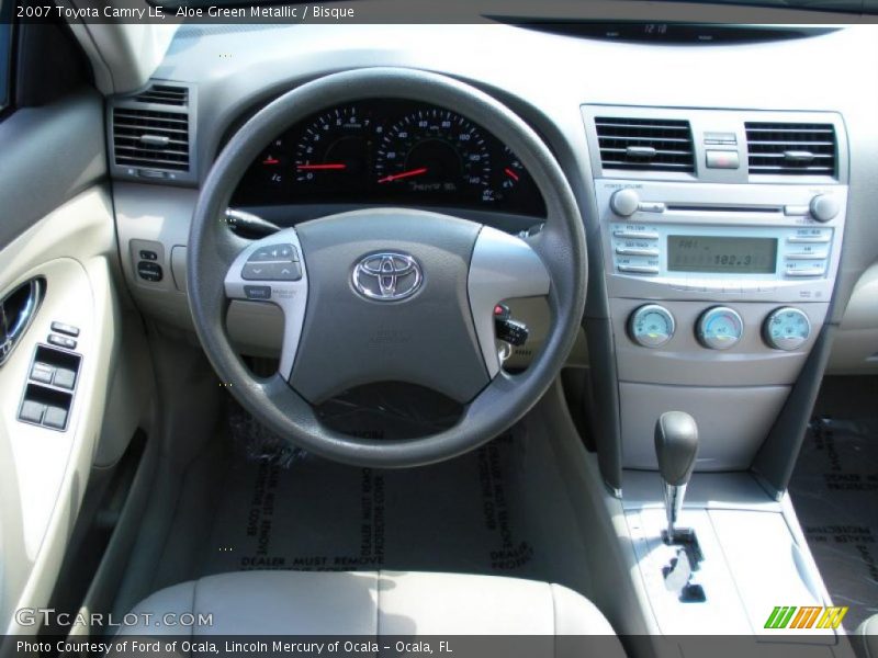 Aloe Green Metallic / Bisque 2007 Toyota Camry LE