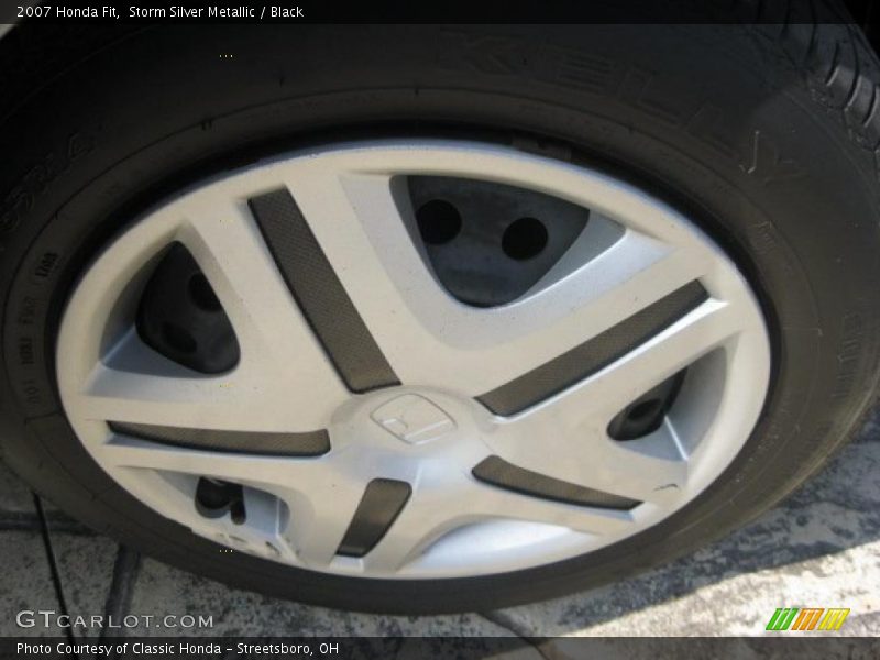 Storm Silver Metallic / Black 2007 Honda Fit