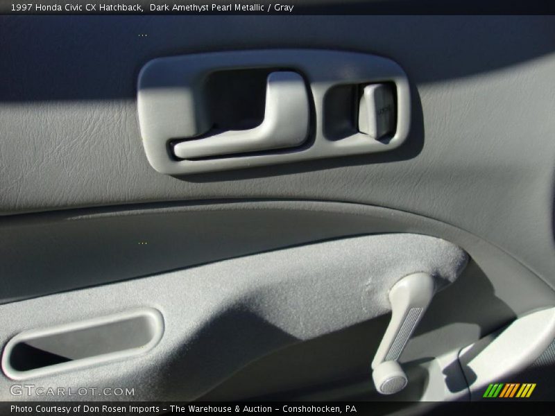 Dark Amethyst Pearl Metallic / Gray 1997 Honda Civic CX Hatchback
