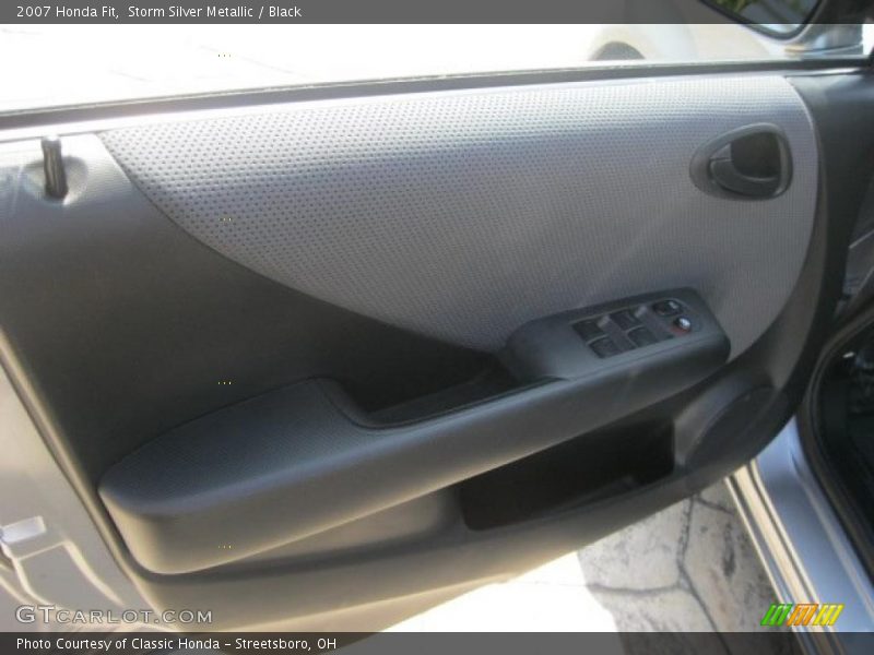 Storm Silver Metallic / Black 2007 Honda Fit