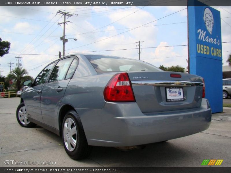 Dark Gray Metallic / Titanium Gray 2008 Chevrolet Malibu Classic LS Sedan