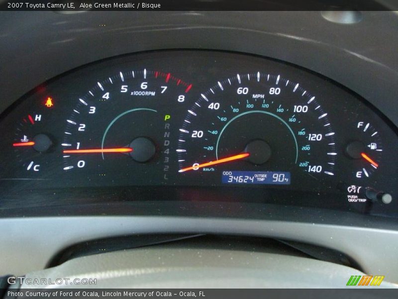 Aloe Green Metallic / Bisque 2007 Toyota Camry LE