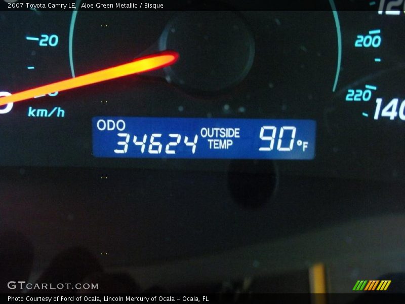 Aloe Green Metallic / Bisque 2007 Toyota Camry LE