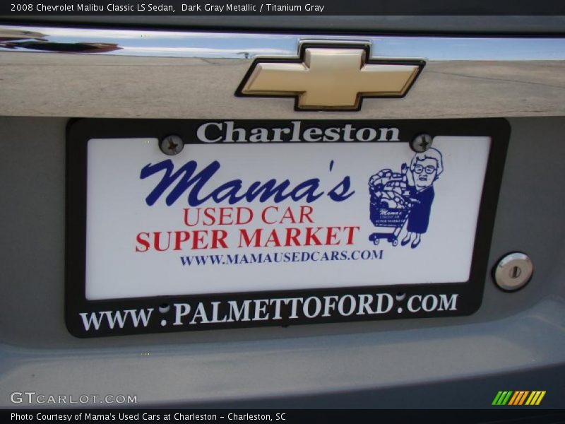 Dark Gray Metallic / Titanium Gray 2008 Chevrolet Malibu Classic LS Sedan