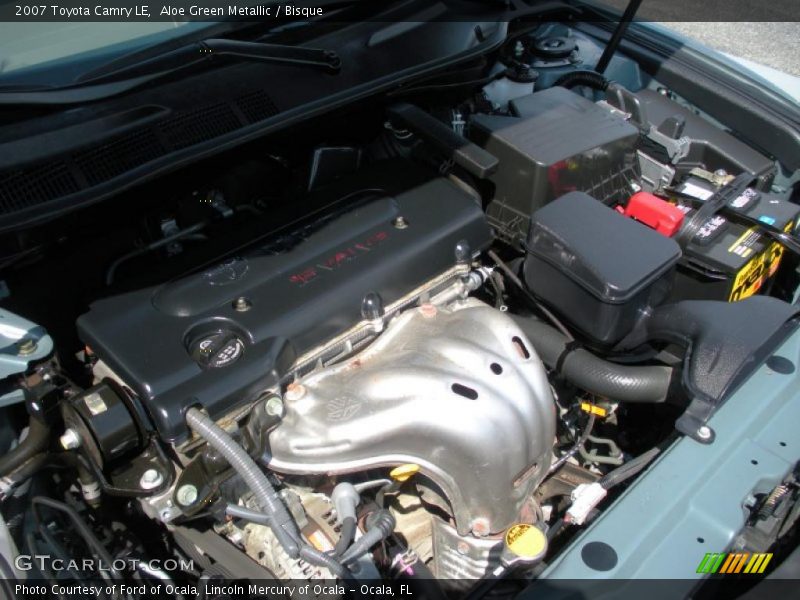 Aloe Green Metallic / Bisque 2007 Toyota Camry LE