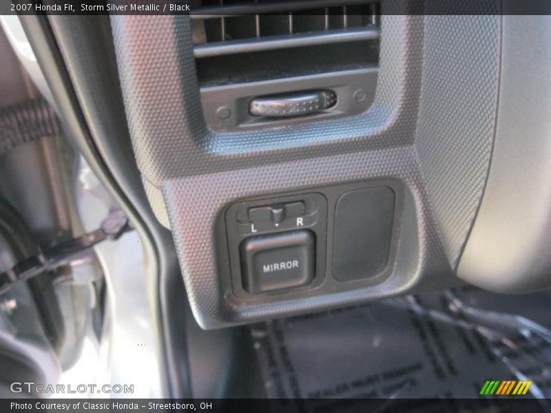 Storm Silver Metallic / Black 2007 Honda Fit