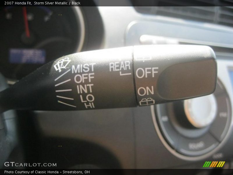 Storm Silver Metallic / Black 2007 Honda Fit