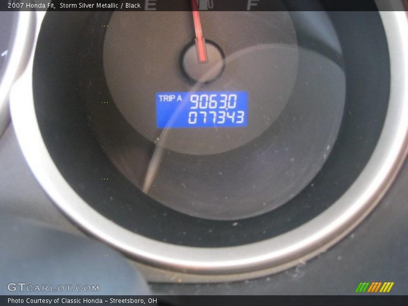 Storm Silver Metallic / Black 2007 Honda Fit
