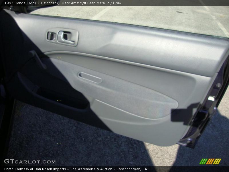 Dark Amethyst Pearl Metallic / Gray 1997 Honda Civic CX Hatchback