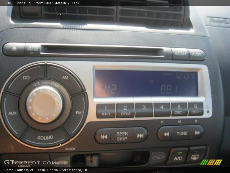 Storm Silver Metallic / Black 2007 Honda Fit