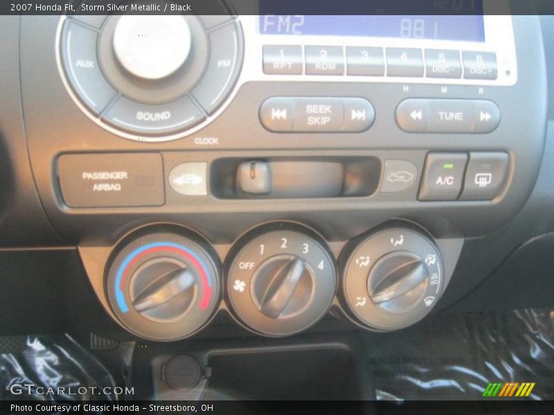Storm Silver Metallic / Black 2007 Honda Fit