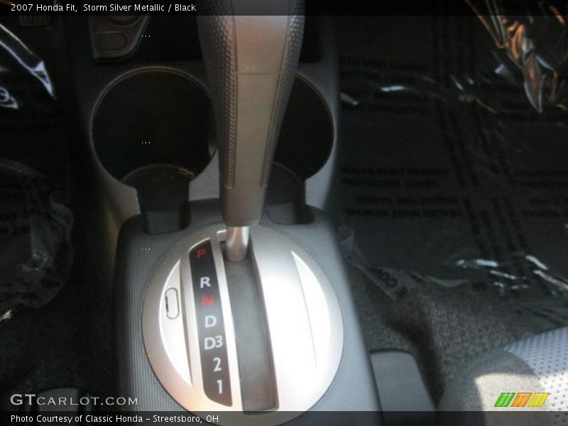 Storm Silver Metallic / Black 2007 Honda Fit