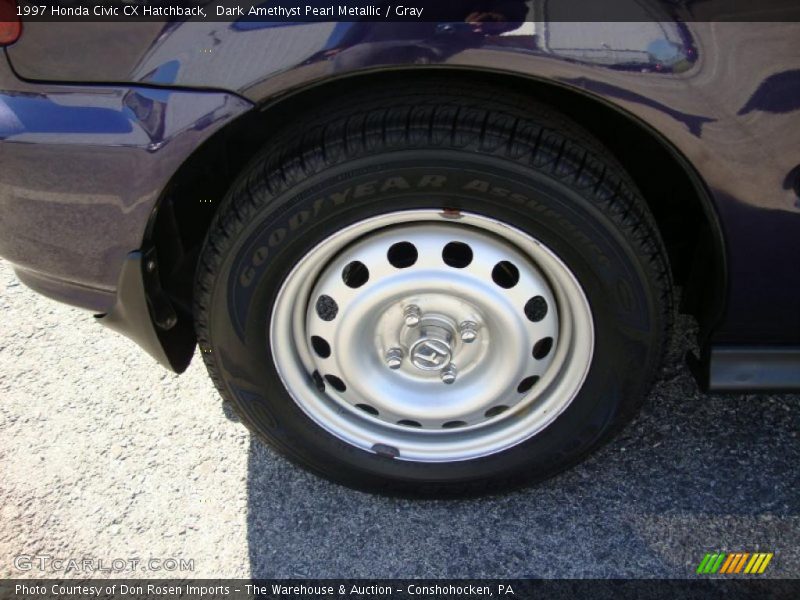 Dark Amethyst Pearl Metallic / Gray 1997 Honda Civic CX Hatchback
