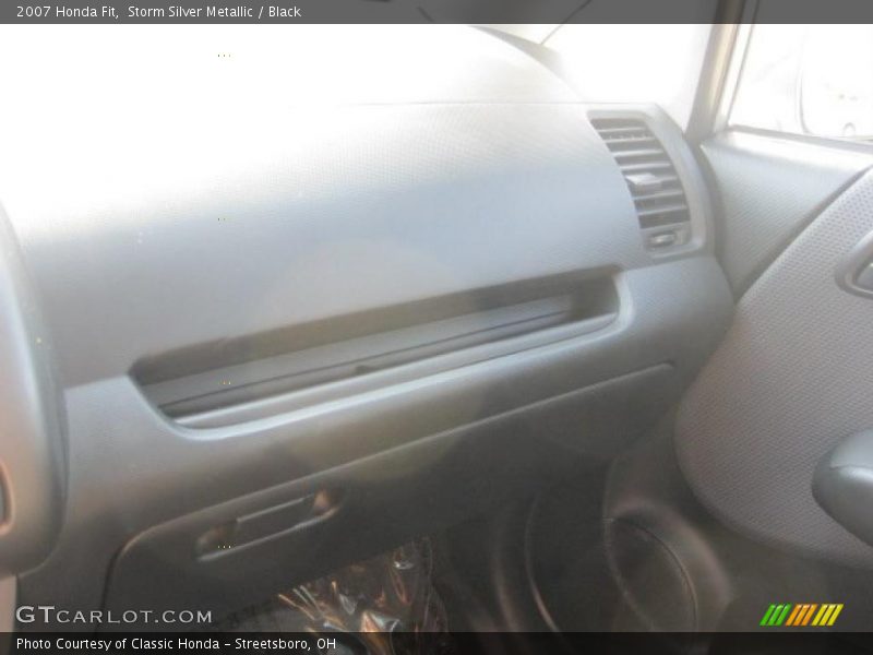 Storm Silver Metallic / Black 2007 Honda Fit