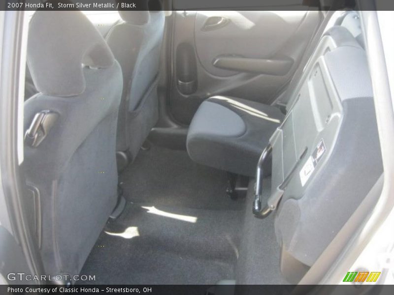 Storm Silver Metallic / Black 2007 Honda Fit