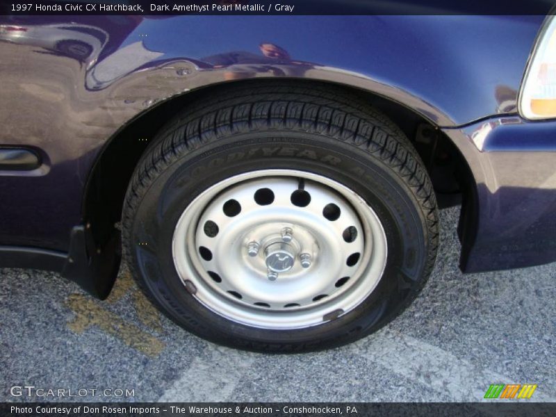 Dark Amethyst Pearl Metallic / Gray 1997 Honda Civic CX Hatchback