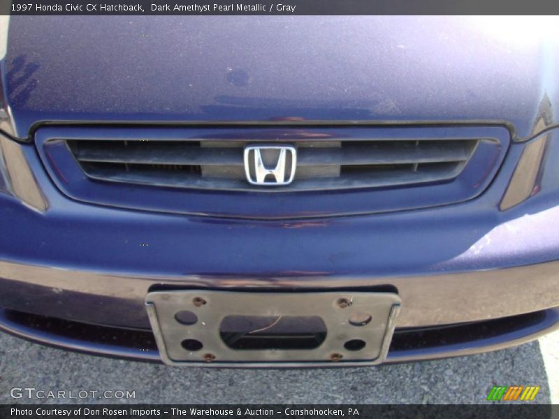 Dark Amethyst Pearl Metallic / Gray 1997 Honda Civic CX Hatchback