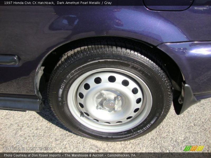 Dark Amethyst Pearl Metallic / Gray 1997 Honda Civic CX Hatchback