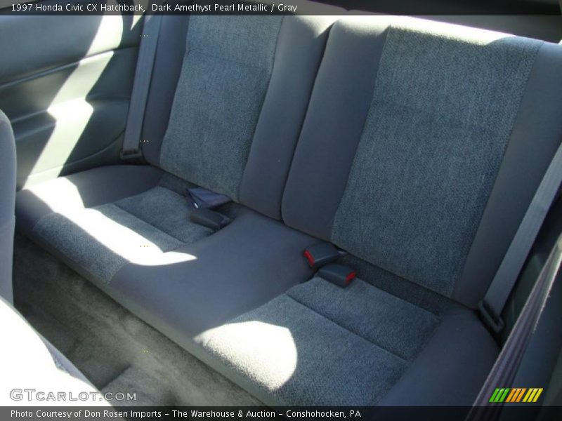 Dark Amethyst Pearl Metallic / Gray 1997 Honda Civic CX Hatchback