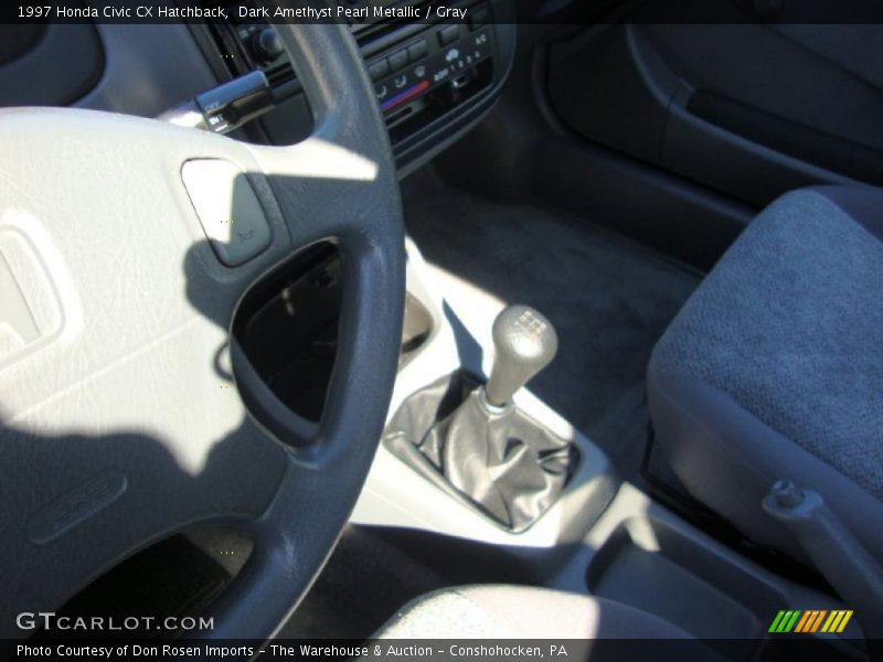 Dark Amethyst Pearl Metallic / Gray 1997 Honda Civic CX Hatchback