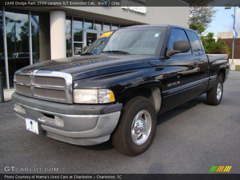 Black / Gray 1998 Dodge Ram 1500 Laramie SLT Extended Cab