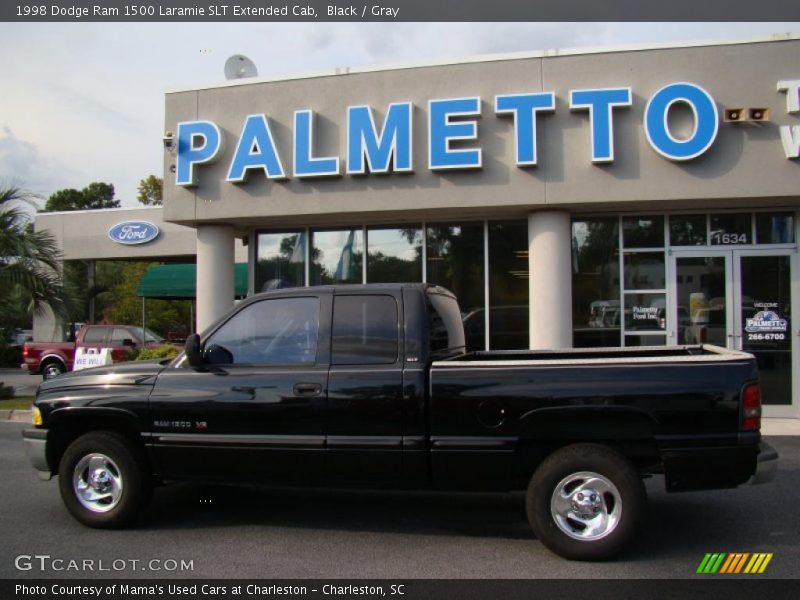 Black / Gray 1998 Dodge Ram 1500 Laramie SLT Extended Cab
