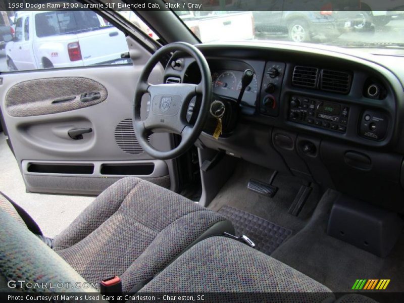 Black / Gray 1998 Dodge Ram 1500 Laramie SLT Extended Cab