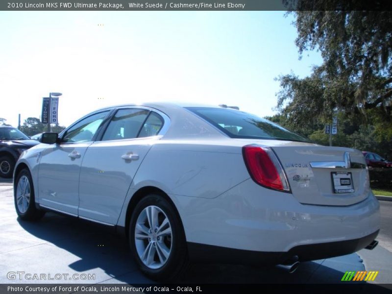 White Suede / Cashmere/Fine Line Ebony 2010 Lincoln MKS FWD Ultimate Package