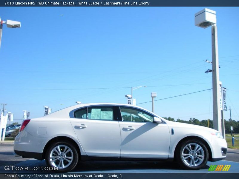 White Suede / Cashmere/Fine Line Ebony 2010 Lincoln MKS FWD Ultimate Package