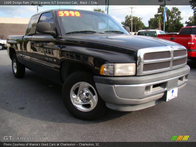 Black / Gray 1998 Dodge Ram 1500 Laramie SLT Extended Cab