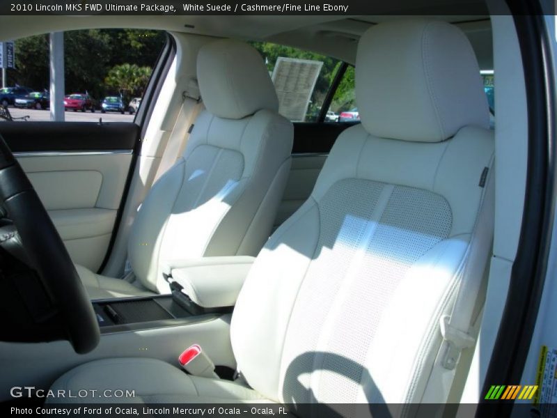 White Suede / Cashmere/Fine Line Ebony 2010 Lincoln MKS FWD Ultimate Package
