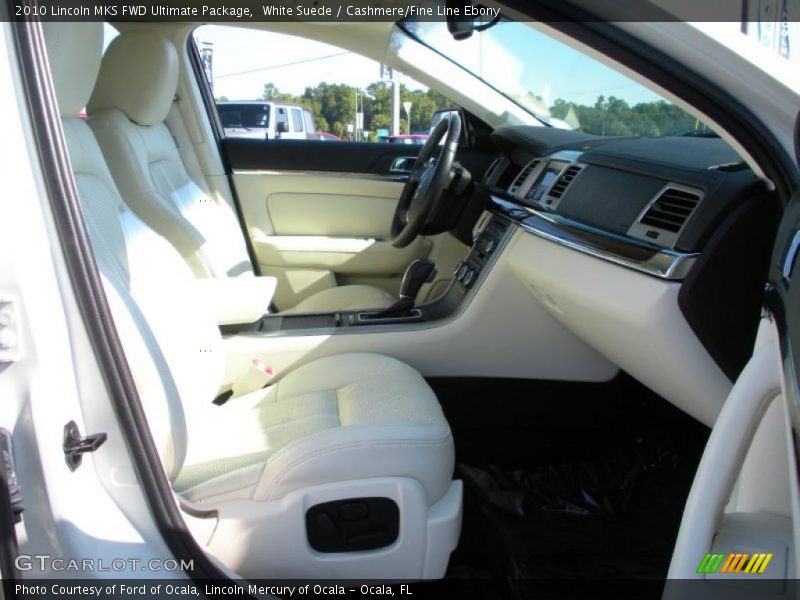 White Suede / Cashmere/Fine Line Ebony 2010 Lincoln MKS FWD Ultimate Package