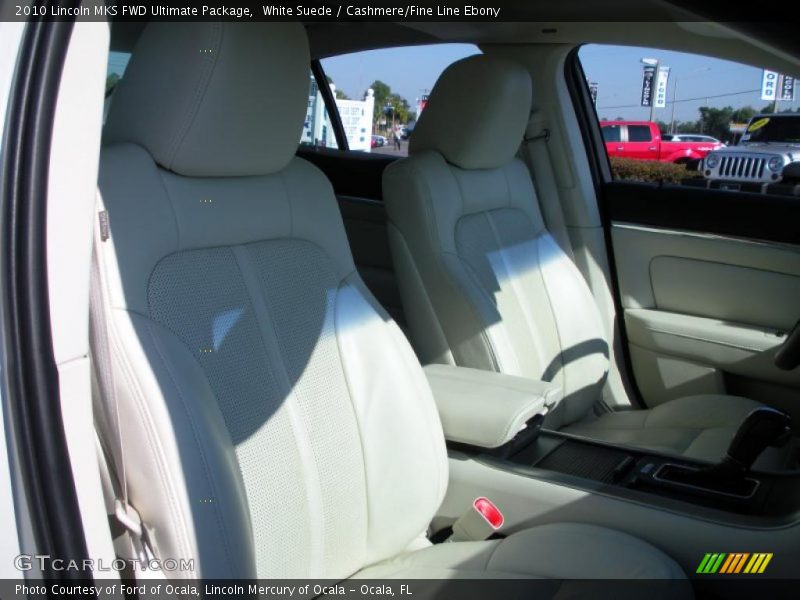 White Suede / Cashmere/Fine Line Ebony 2010 Lincoln MKS FWD Ultimate Package