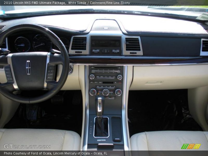 White Suede / Cashmere/Fine Line Ebony 2010 Lincoln MKS FWD Ultimate Package