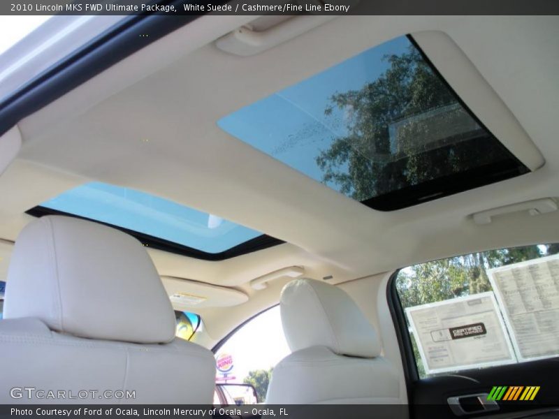 White Suede / Cashmere/Fine Line Ebony 2010 Lincoln MKS FWD Ultimate Package