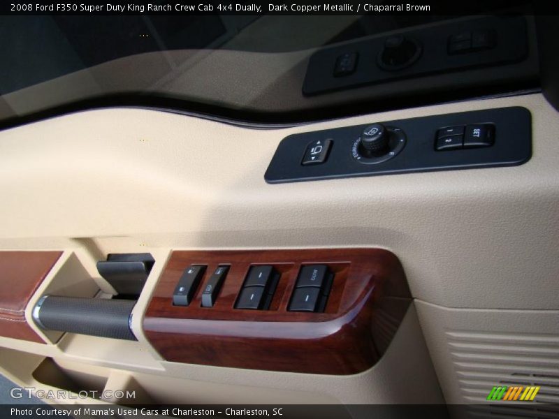 Dark Copper Metallic / Chaparral Brown 2008 Ford F350 Super Duty King Ranch Crew Cab 4x4 Dually