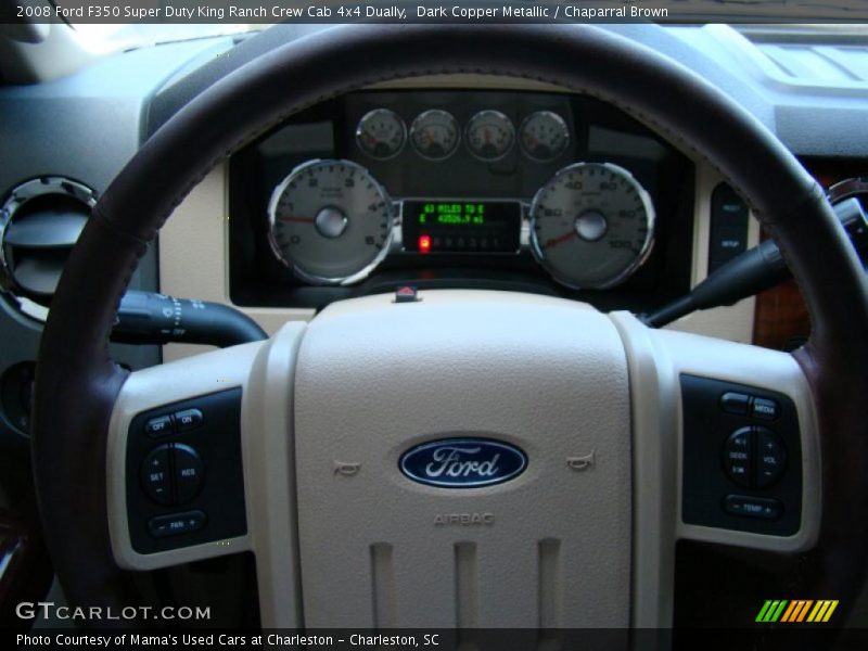 Dark Copper Metallic / Chaparral Brown 2008 Ford F350 Super Duty King Ranch Crew Cab 4x4 Dually