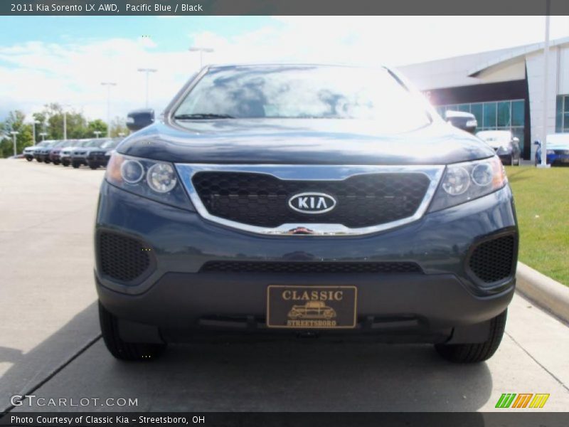 Pacific Blue / Black 2011 Kia Sorento LX AWD