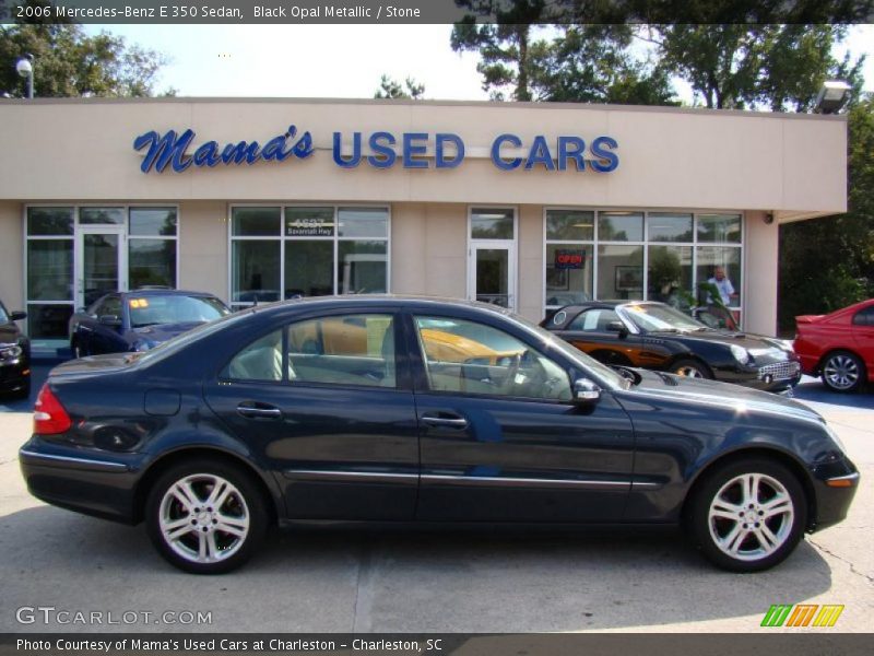 Black Opal Metallic / Stone 2006 Mercedes-Benz E 350 Sedan